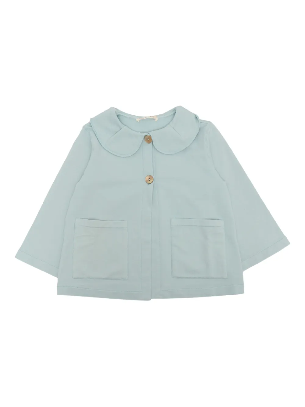Zhoe & Tobiah Kids' Collared Patch-pocket Jacket In Blue