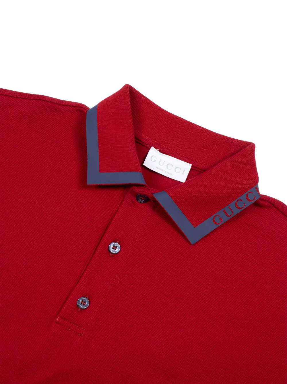 Gucci Kids short-sleeve polo shirt Rood