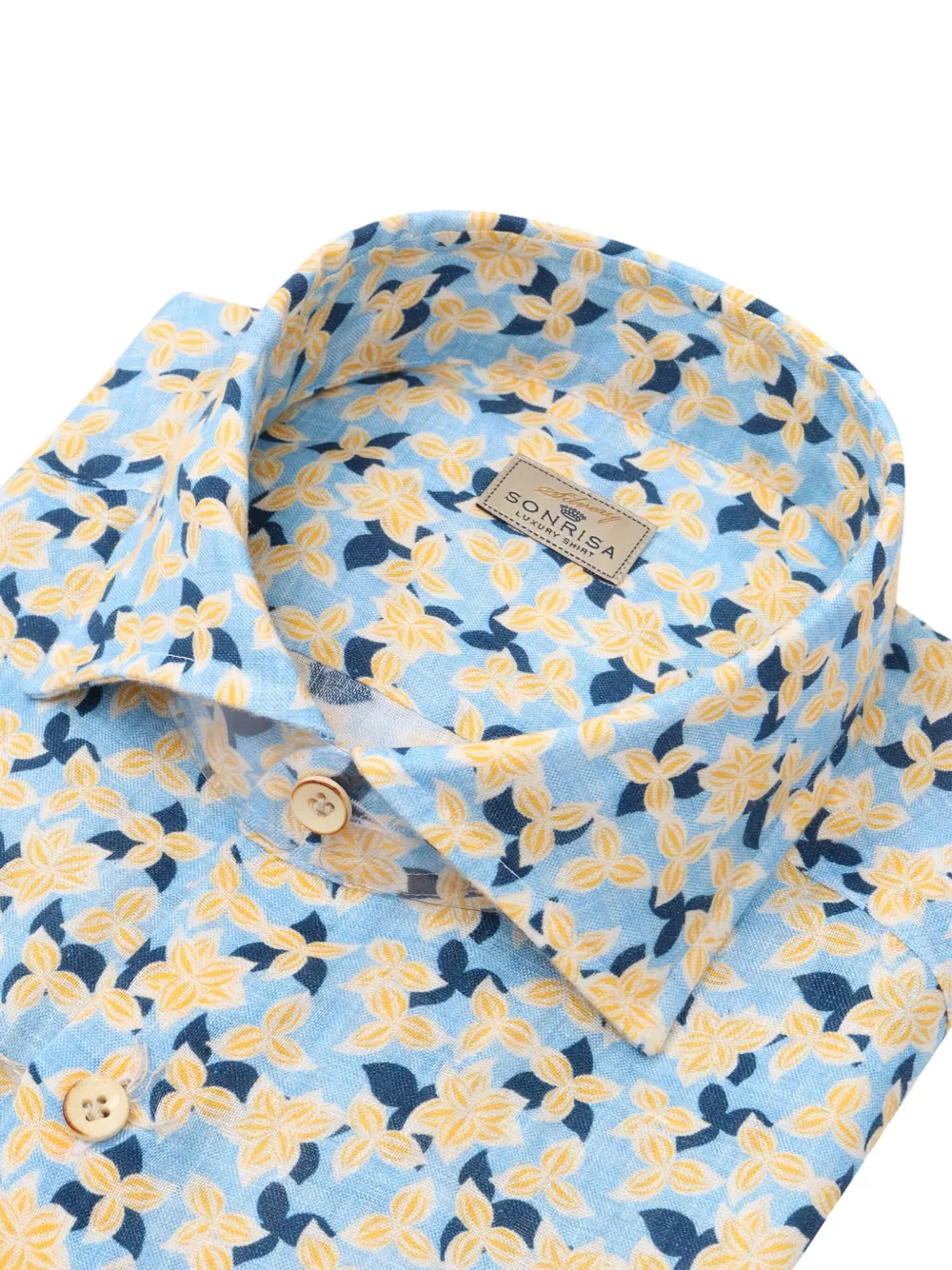 Sonrisa Overhemd met bloemenprint - Blauw
