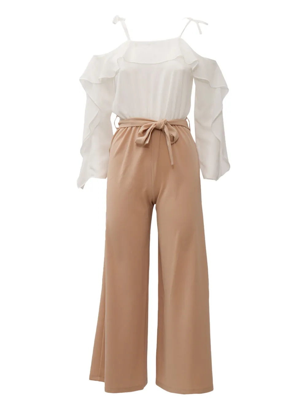 Liu Jo Kids Jumpsuit met ruches Wit