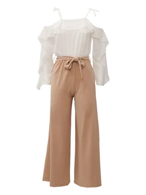 Liu Jo Kids jumpsuit con detalle de volantes