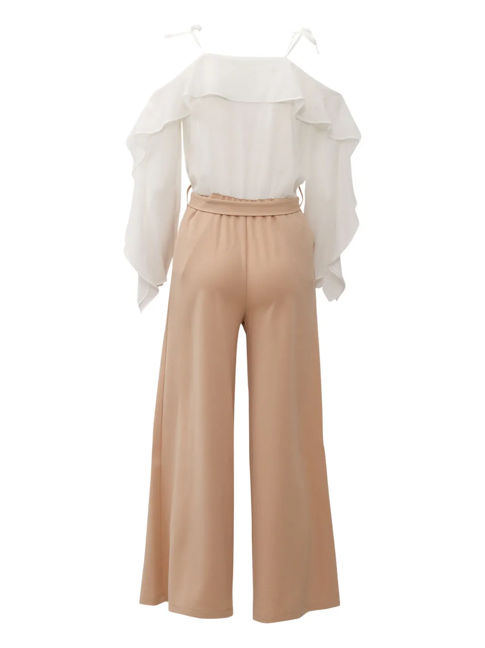 Liu Jo Kids Jumpsuit met ruches Wit