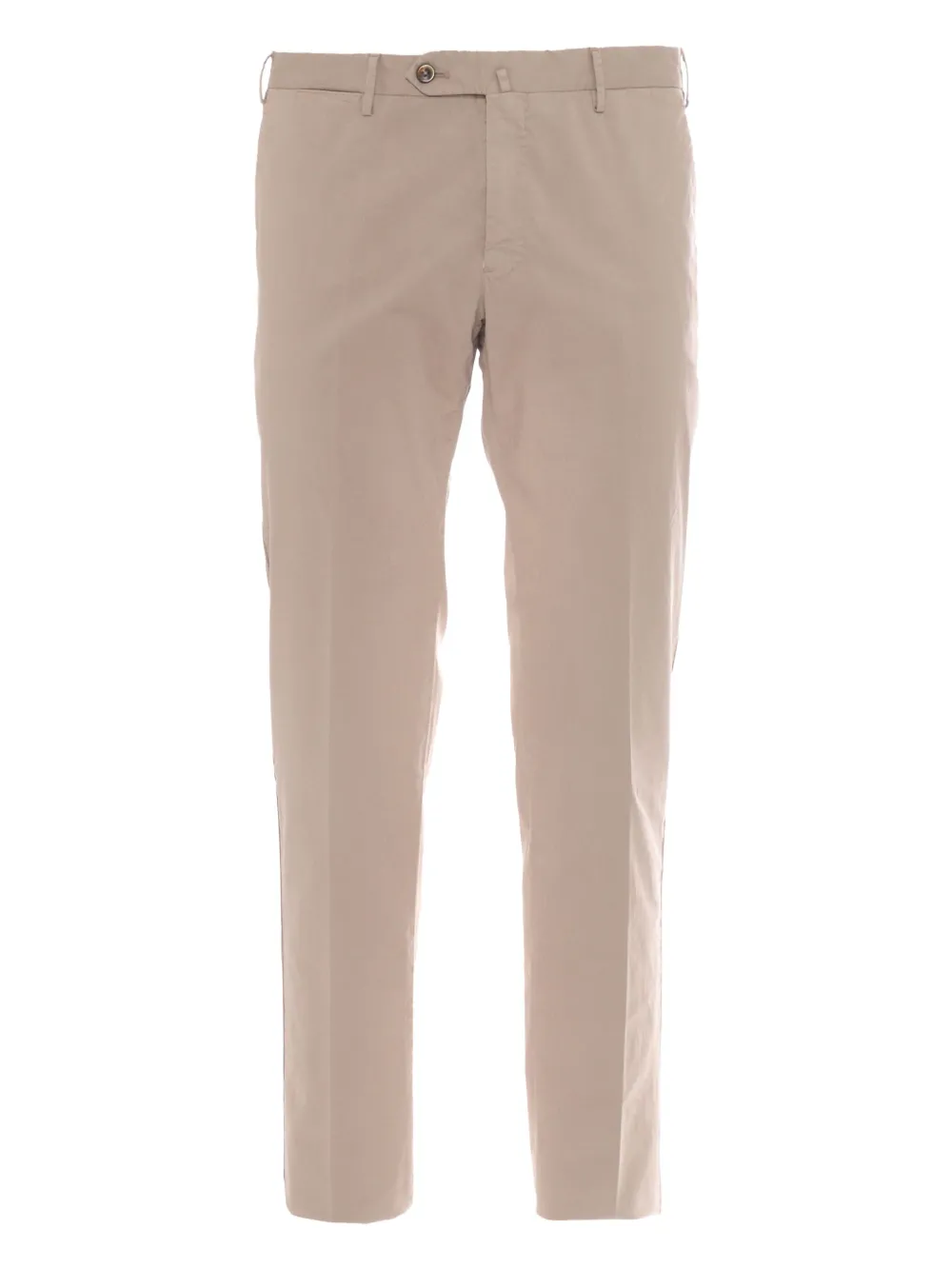 Pt Torino Cotton Trousers In Neutral