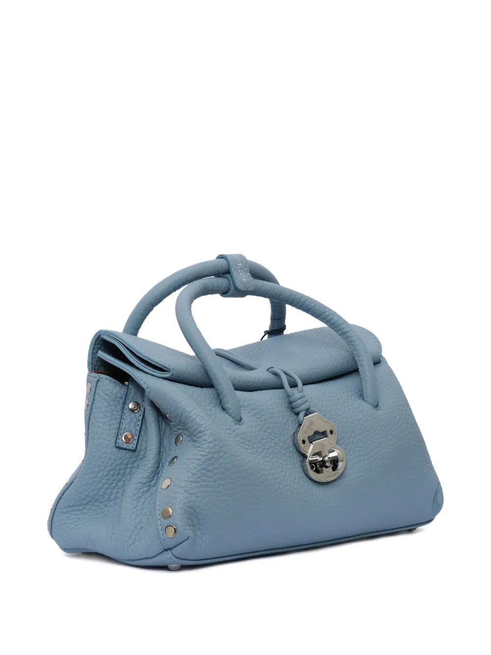 Zanellato Schoudertas met draaislot en rol - Blauw