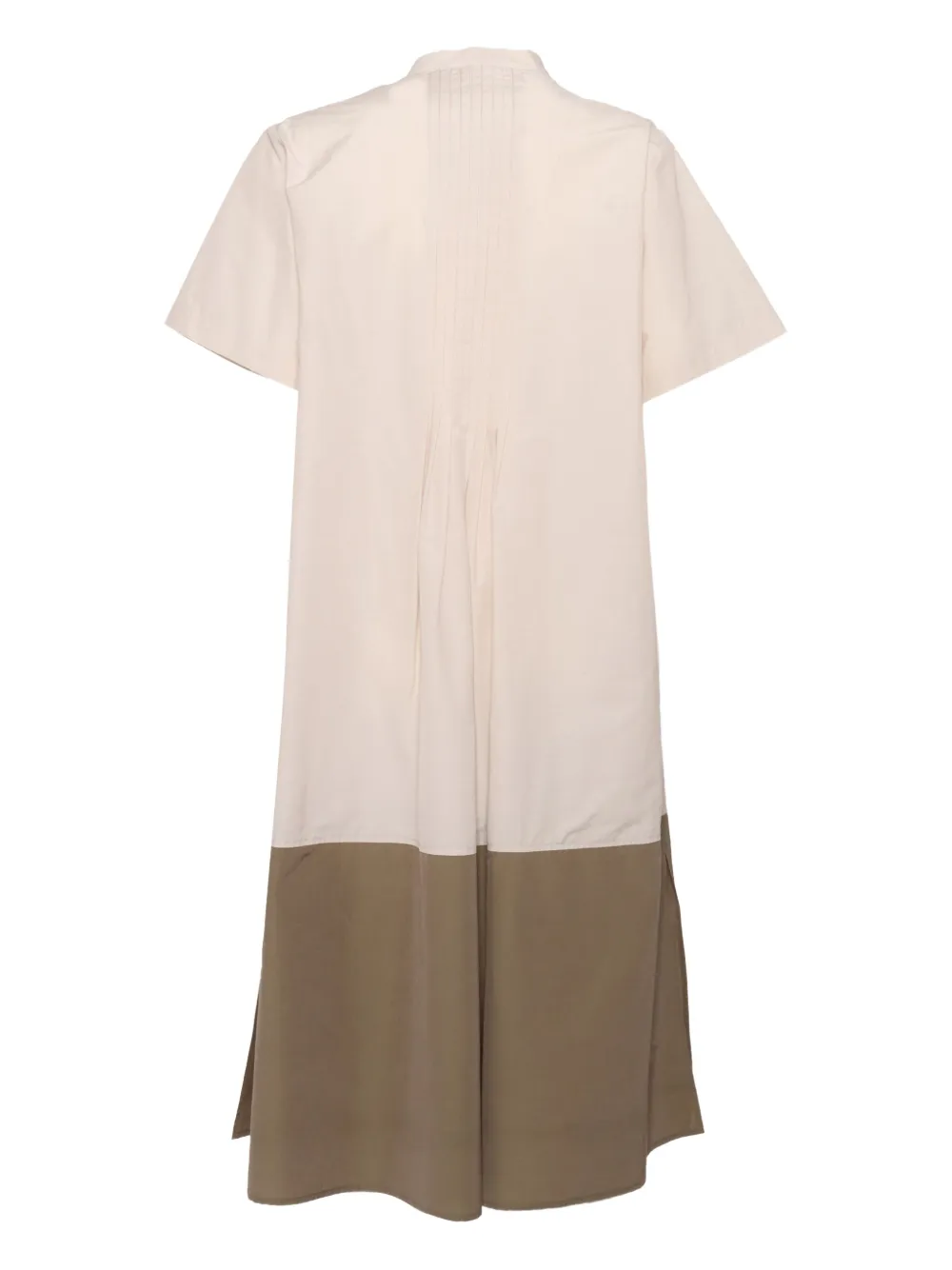 Antonelli Midi-jurk met vlakken - Beige