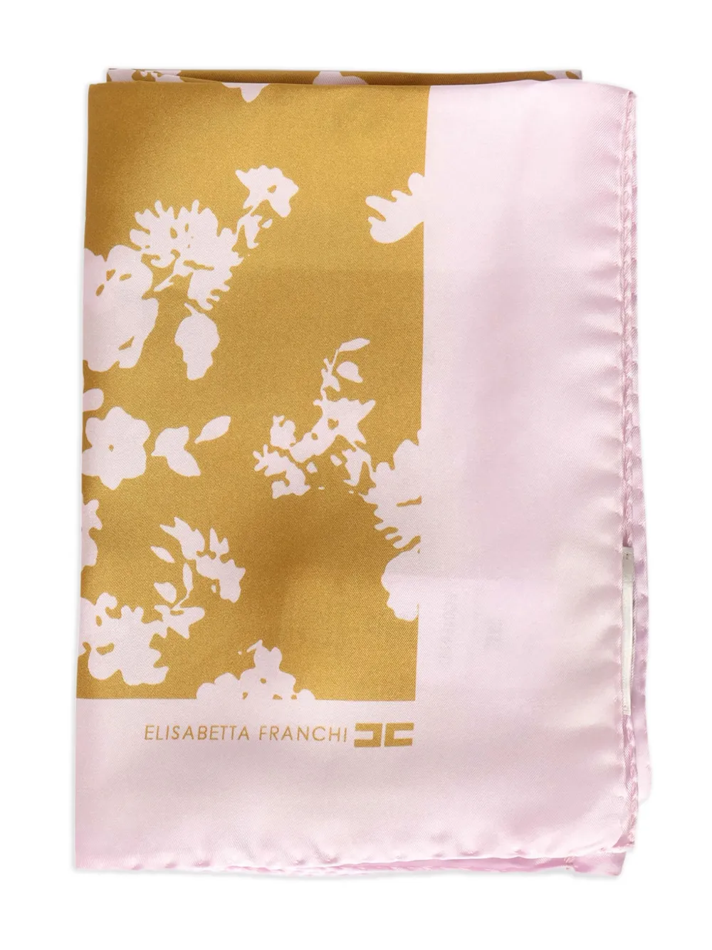 floral-print silk scarf