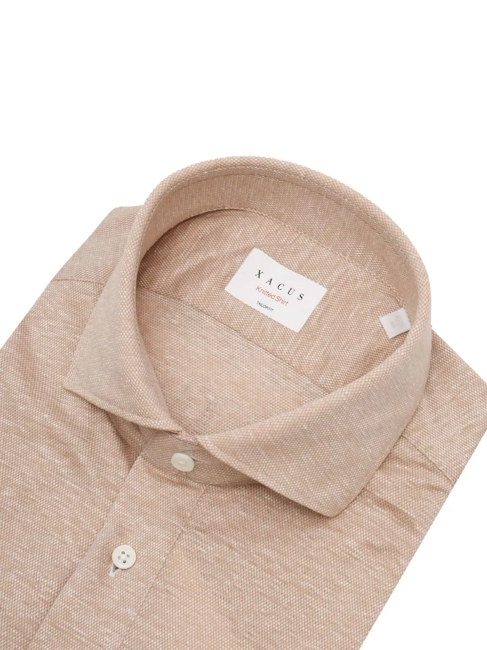 Xacus Katoenen overhemd - Beige