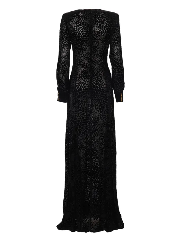 Elisabetta Franchi Abito a Maniche Lunghe Nero FARFETCH IT