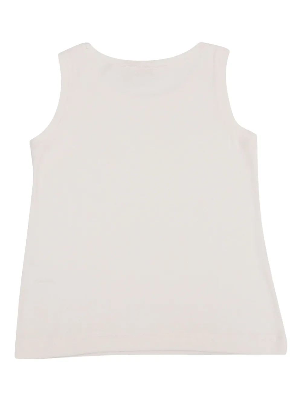 Monnalisa Mouwloos shirt Wit