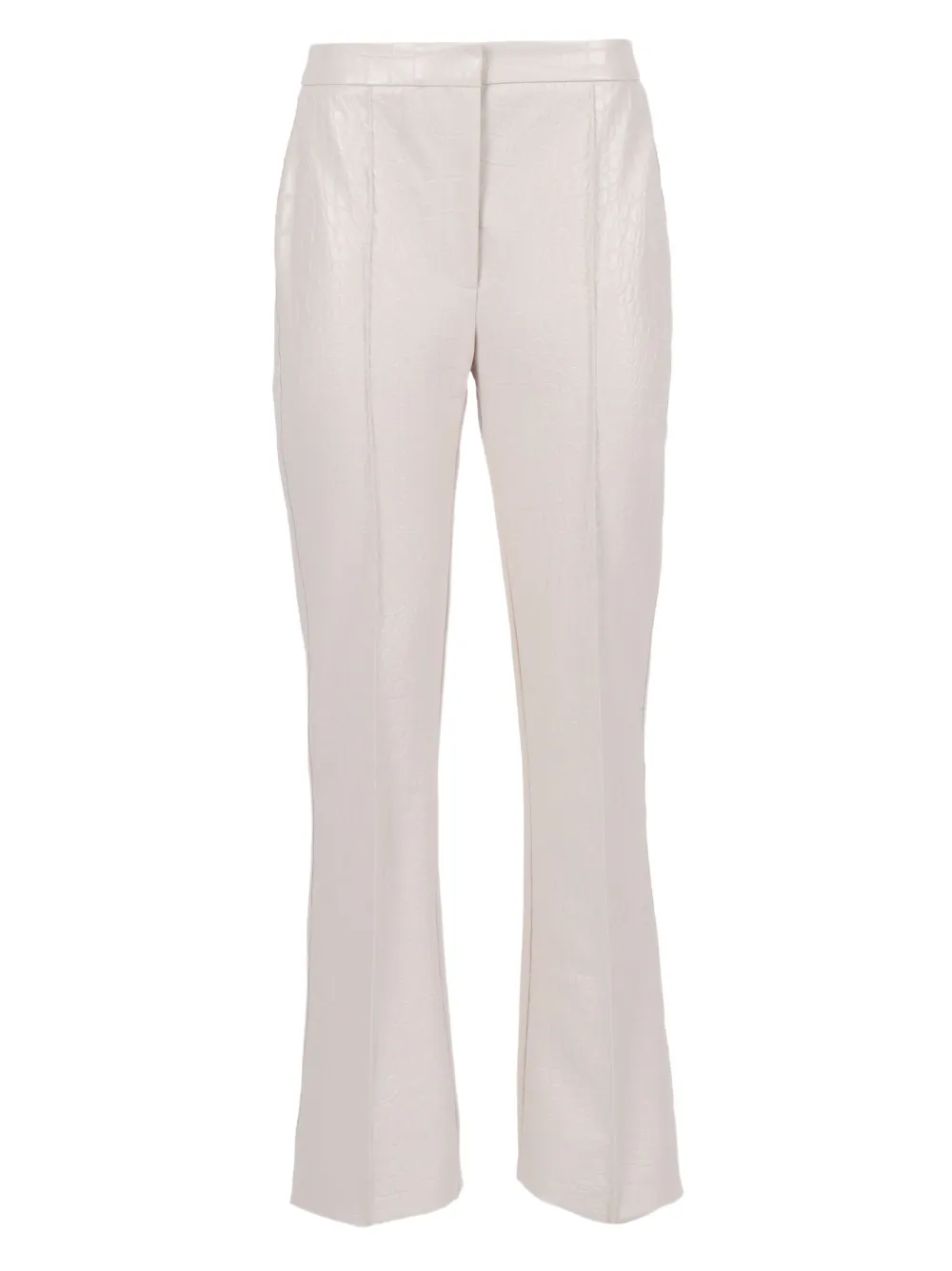 Elisabetta Franchi crocodile-embossed trousers | White | Image 1