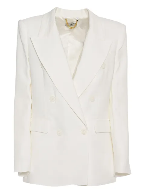 Elisabetta Franchi double-breasted linen jacket
