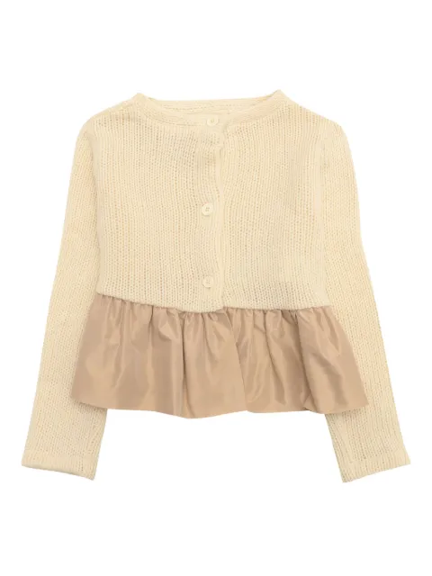 Douuod Kids peplum-hem cardigan