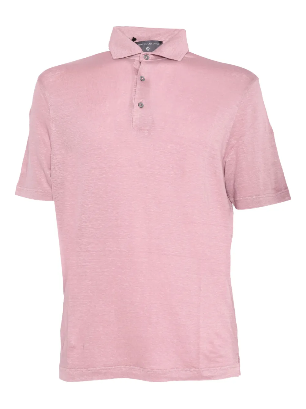 linen-blend polo shirt
