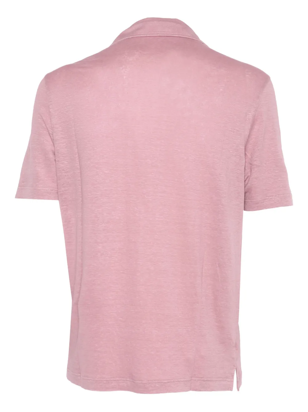 Filippo De Laurentiis Poloshirt van linnenblend - Roze