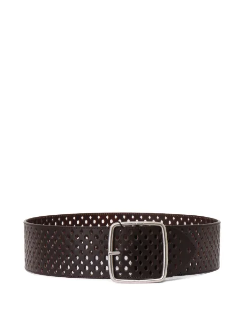Weekend Max Mara perforated square-buckle belt