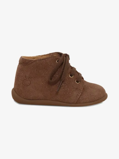 Pom D'api Stand-up glitter lace-up bootie