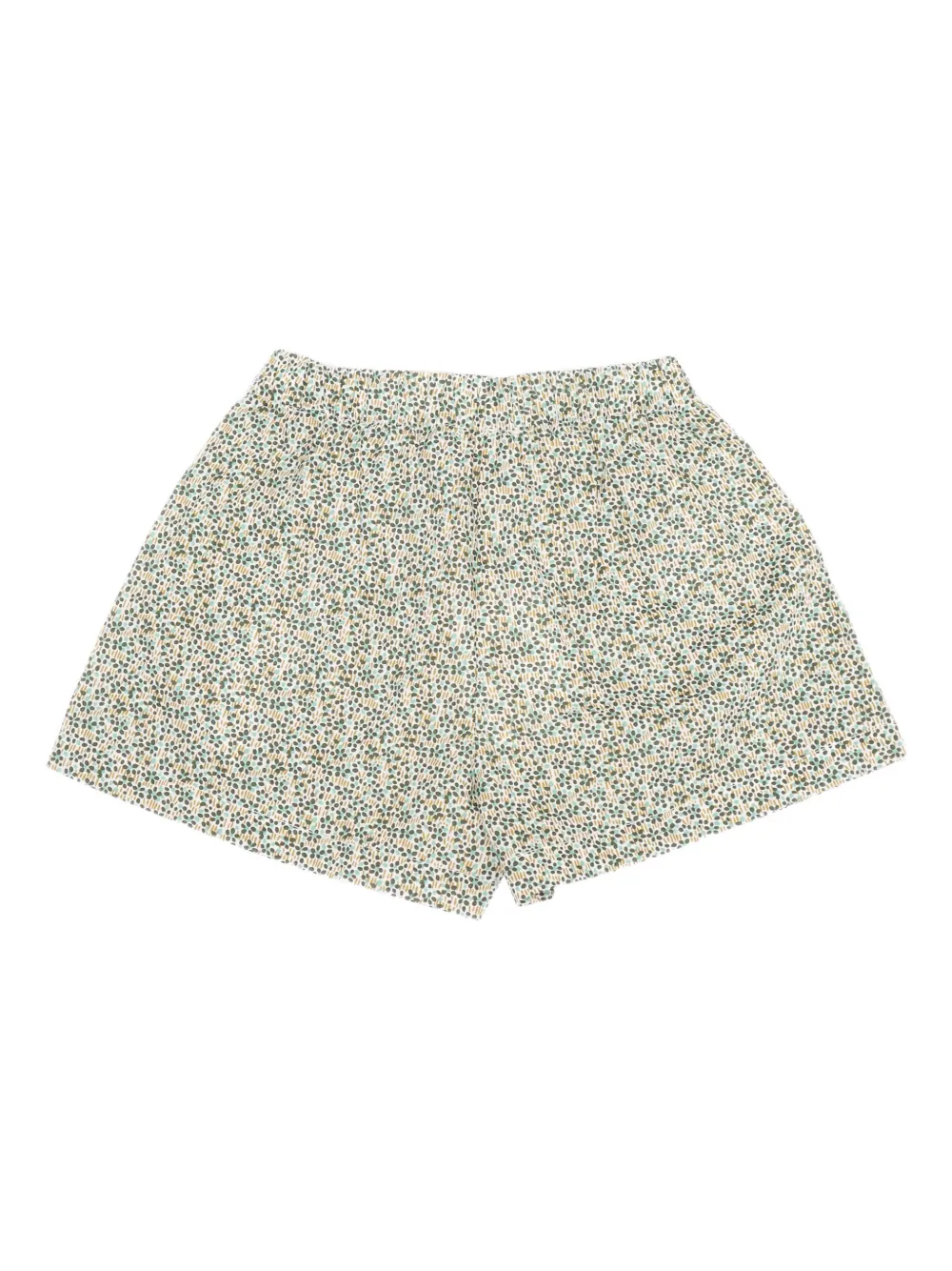 Il Gufo Katoenen shorts met bloemenprint Groen