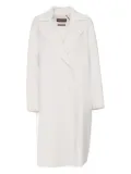 Max Mara cashmere-wool blend double-breasted coat - White