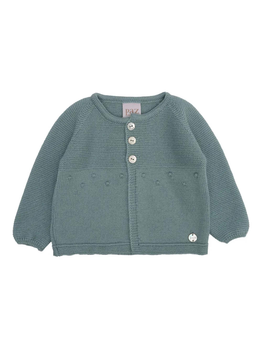 Paz Rodriguez Vest met knoopsluiting en textuur Groen