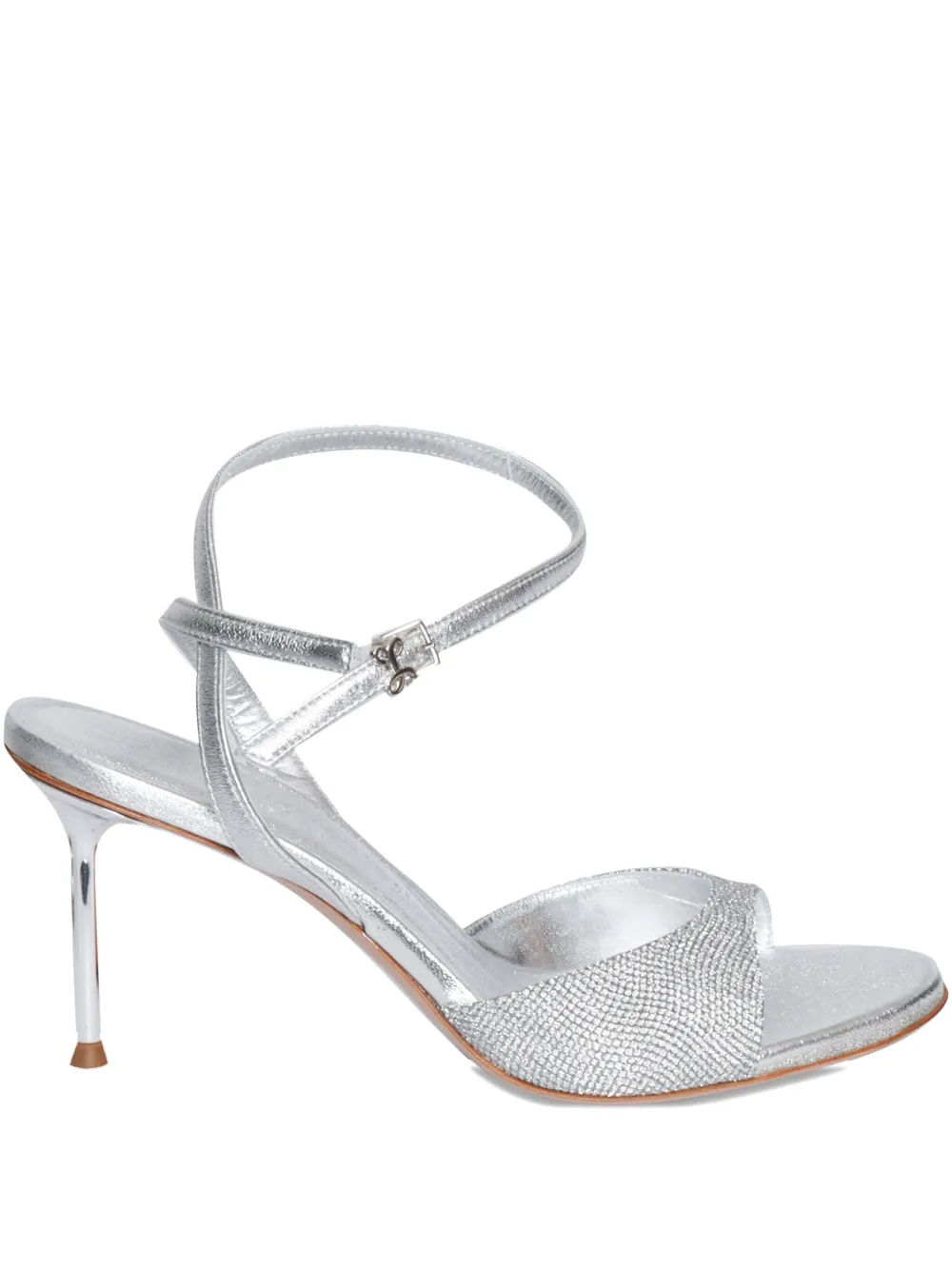 Sergio Levantesi crystal-embellishment sandals Silver