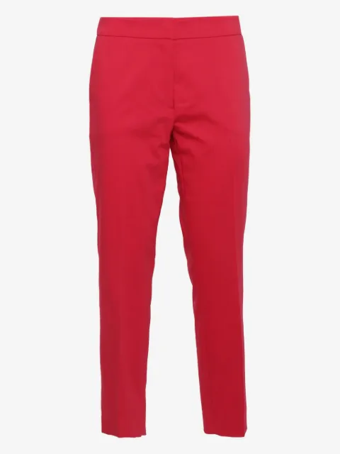 Clips pressed-crease trousers