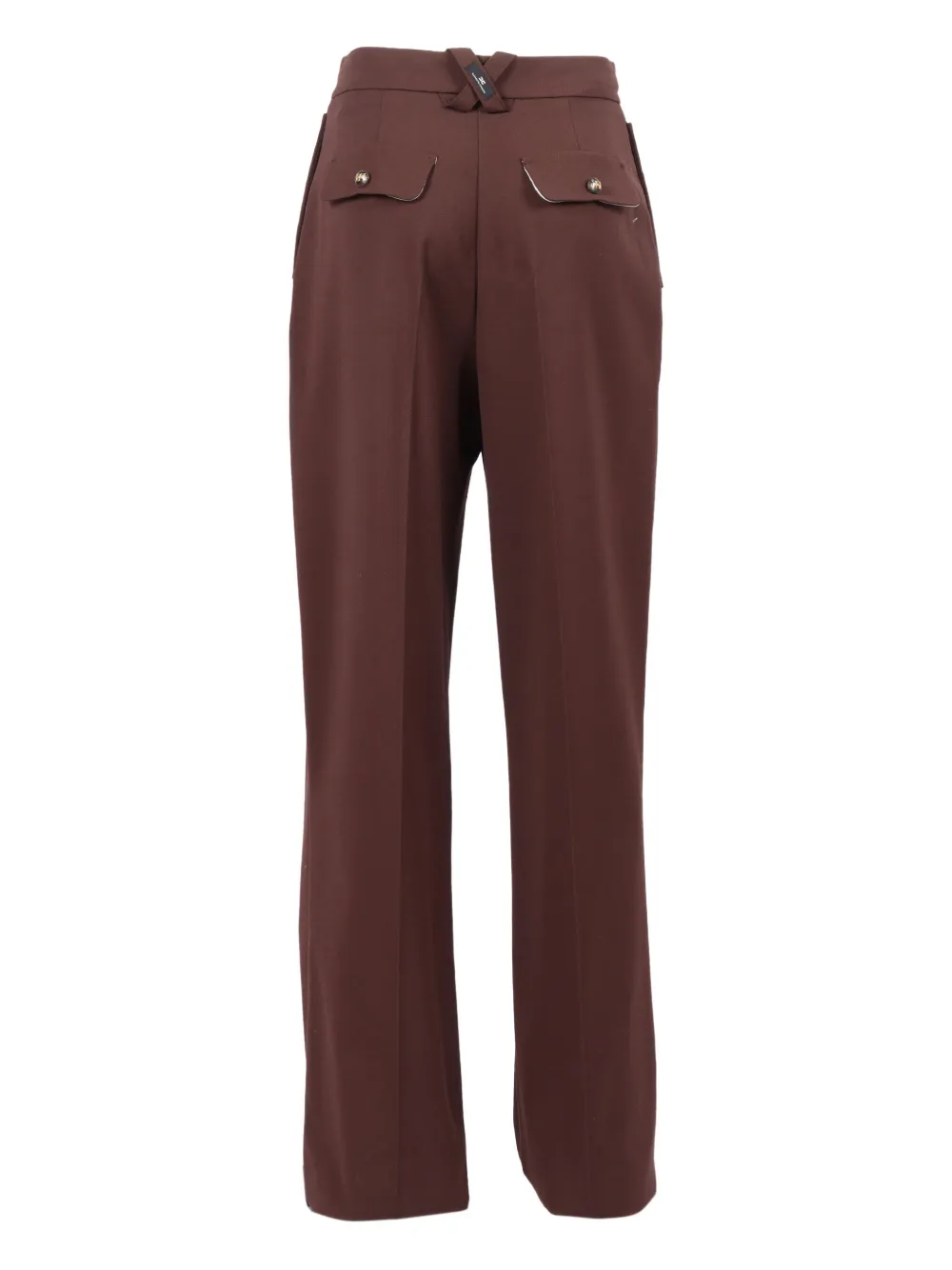 Elisabetta Franchi pleated pocket trousers - Bruin