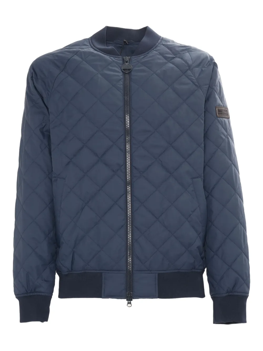 Harfell diamond-pattern quilted bomber jacket