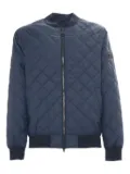 Barbour International Harfell diamond-pattern quilted bomber jacket - Blue