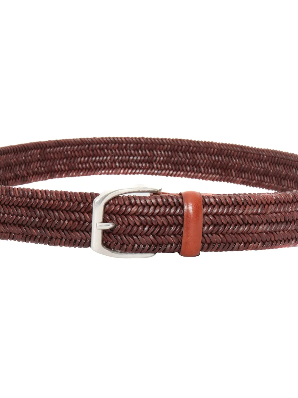 Orciani Braided Belt In Brown