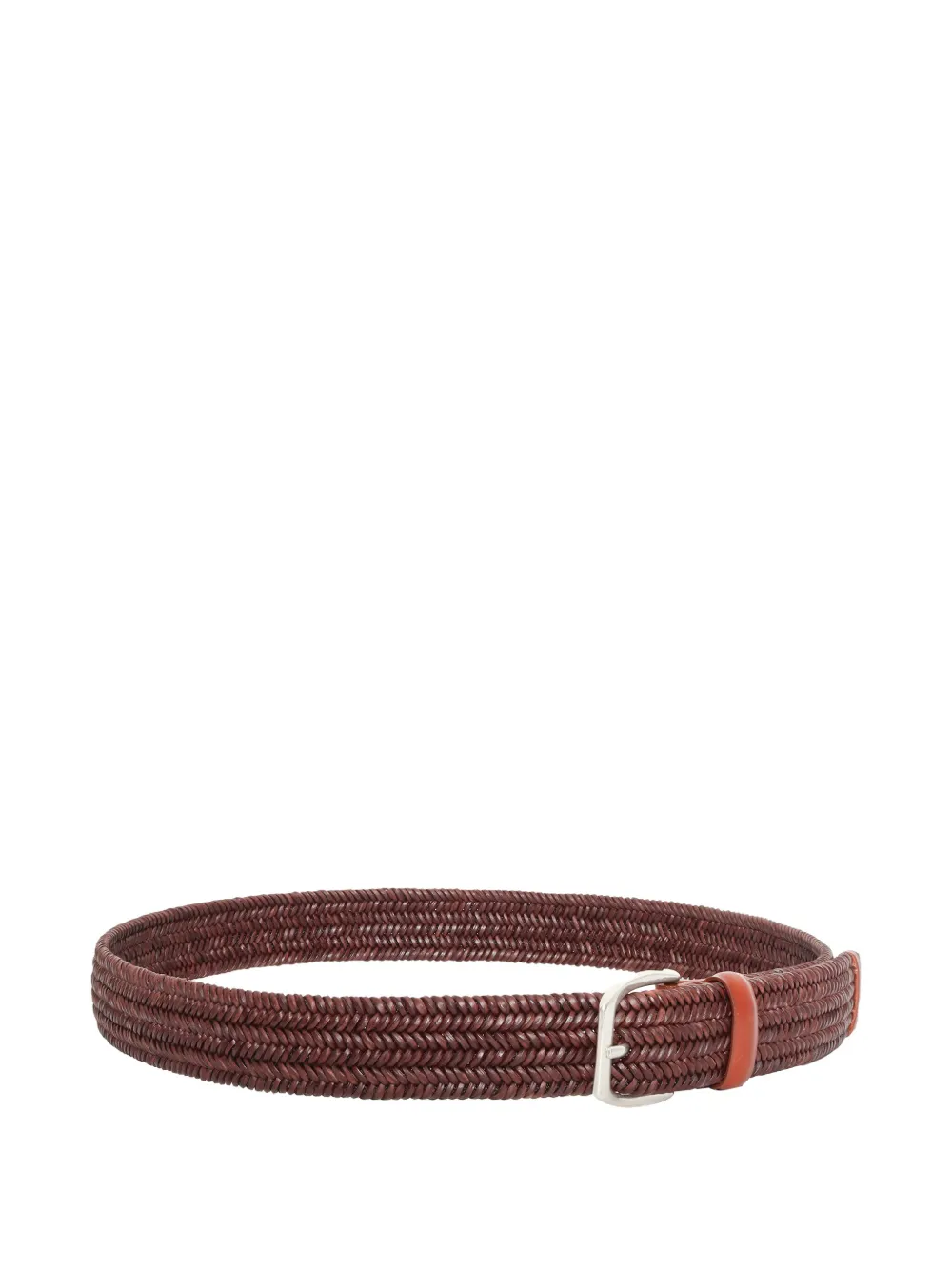 Orciani Braided Belt In Brown
