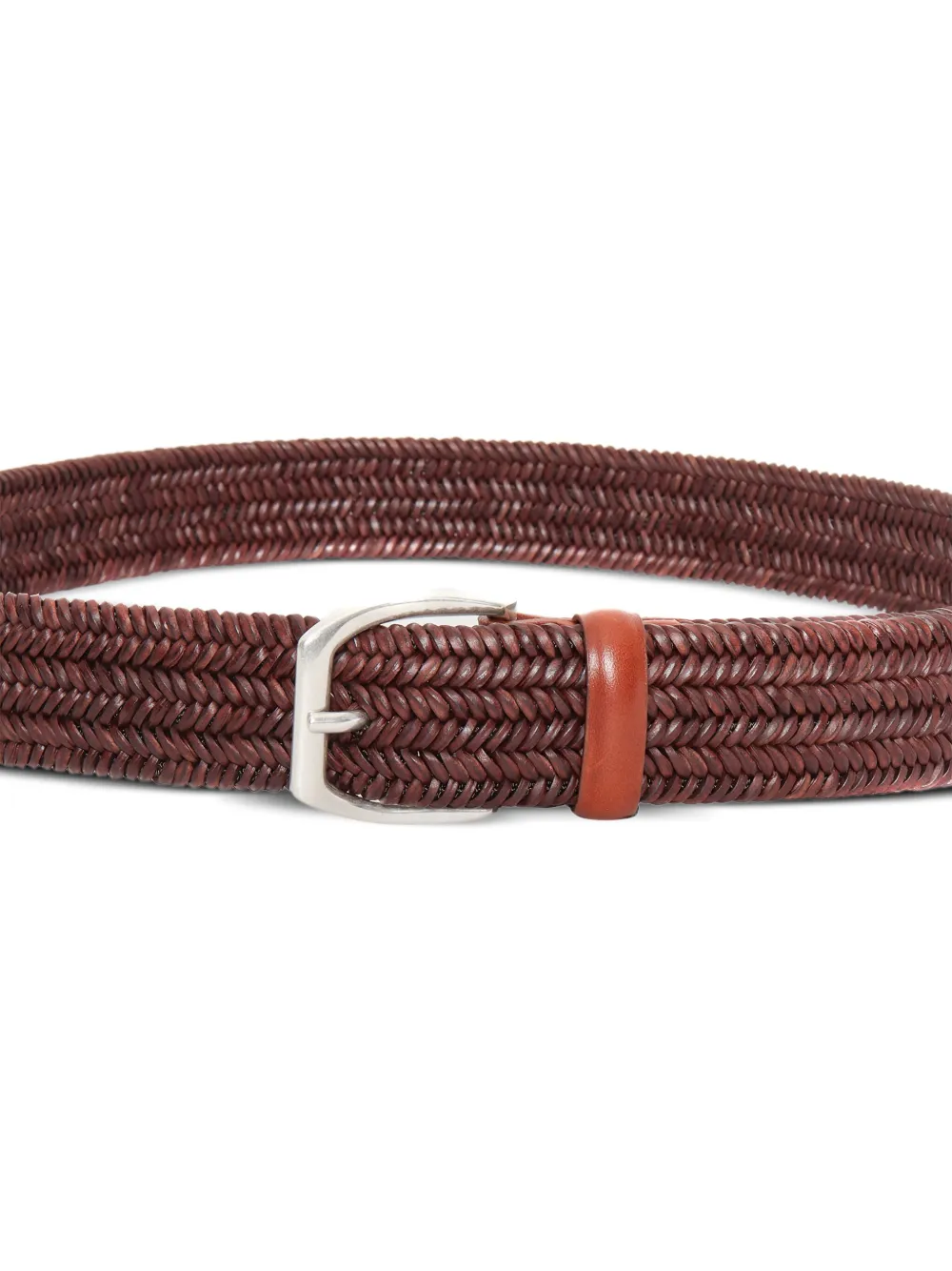 Orciani Gevlochten riem - Bruin