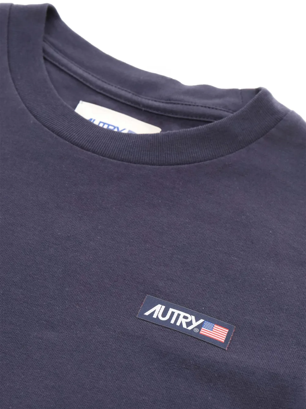 Autry Kids Katoenen T-shirt met logopatch Blauw