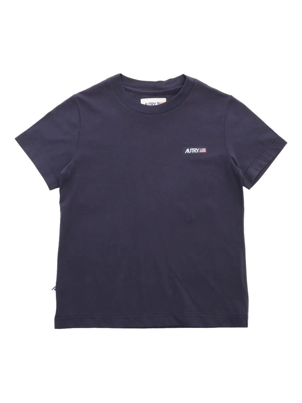 Autry Kids' Logo-patch Cotton T-shirt In Blue