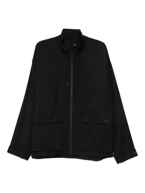 Y-3 abrigo con bolsillos y solapa