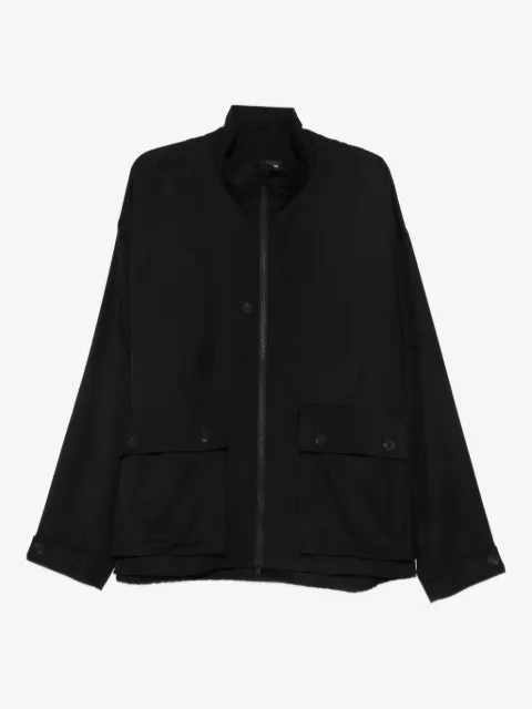 Y-3 abrigo con bolsillos y solapa
