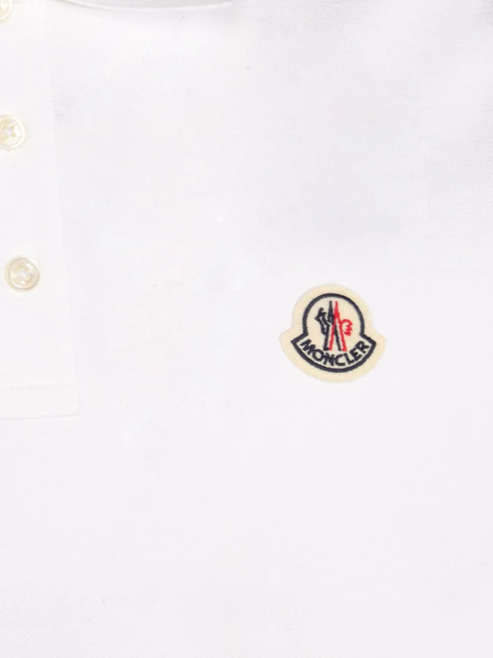 Moncler logo-patch polo shirt Light and natural