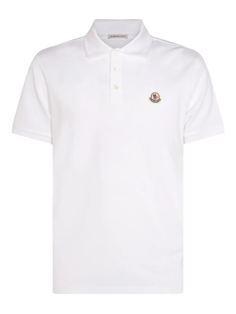 Moncler logo-patch polo shirt Light and natural