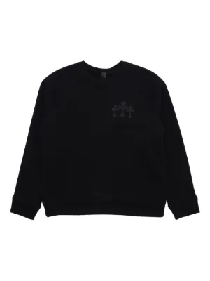 Chrome Hearts Cross-patch quarter-zip Sweater | Black | FARFETCH