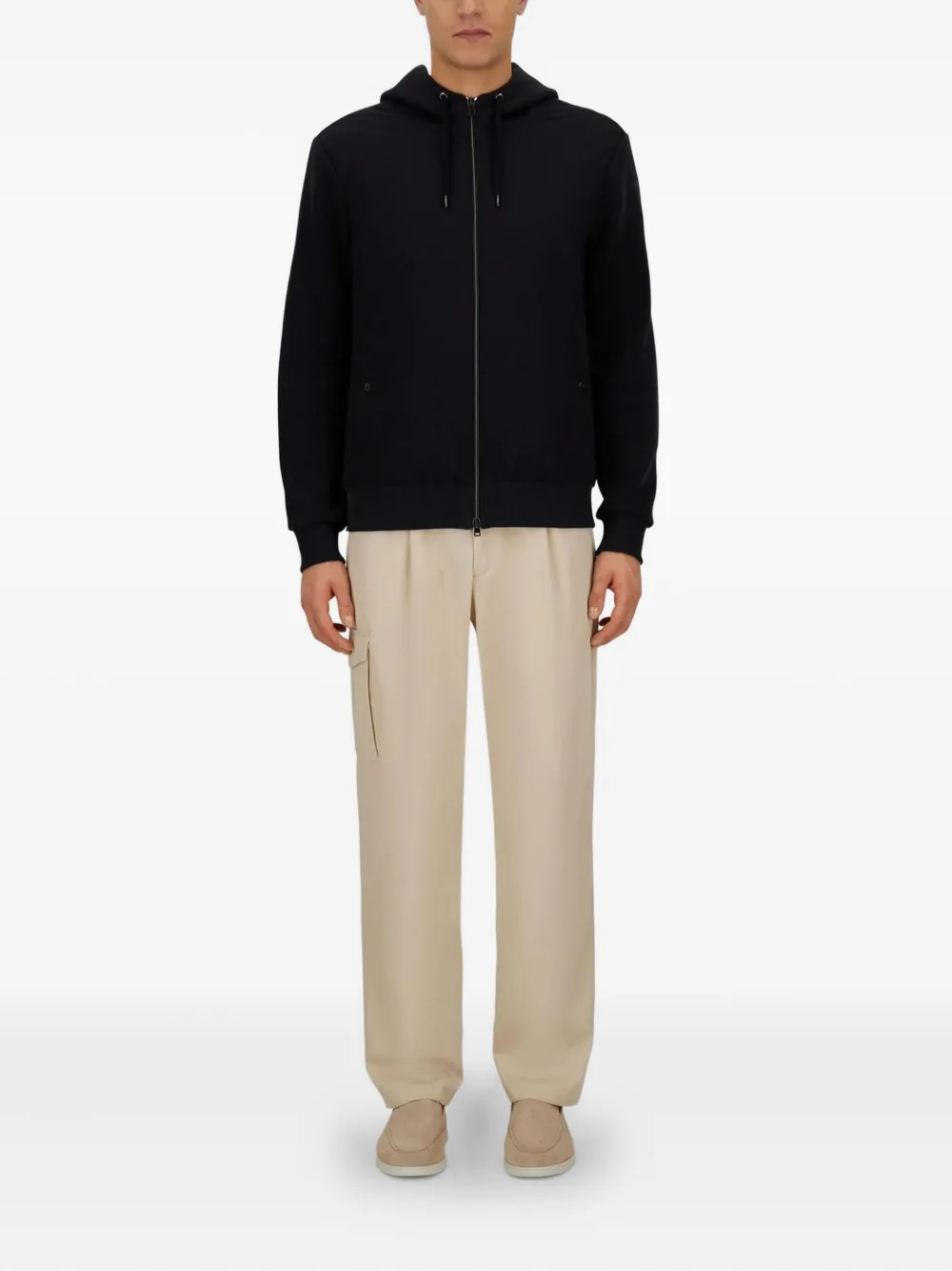 Herno Jack met rits Blauw