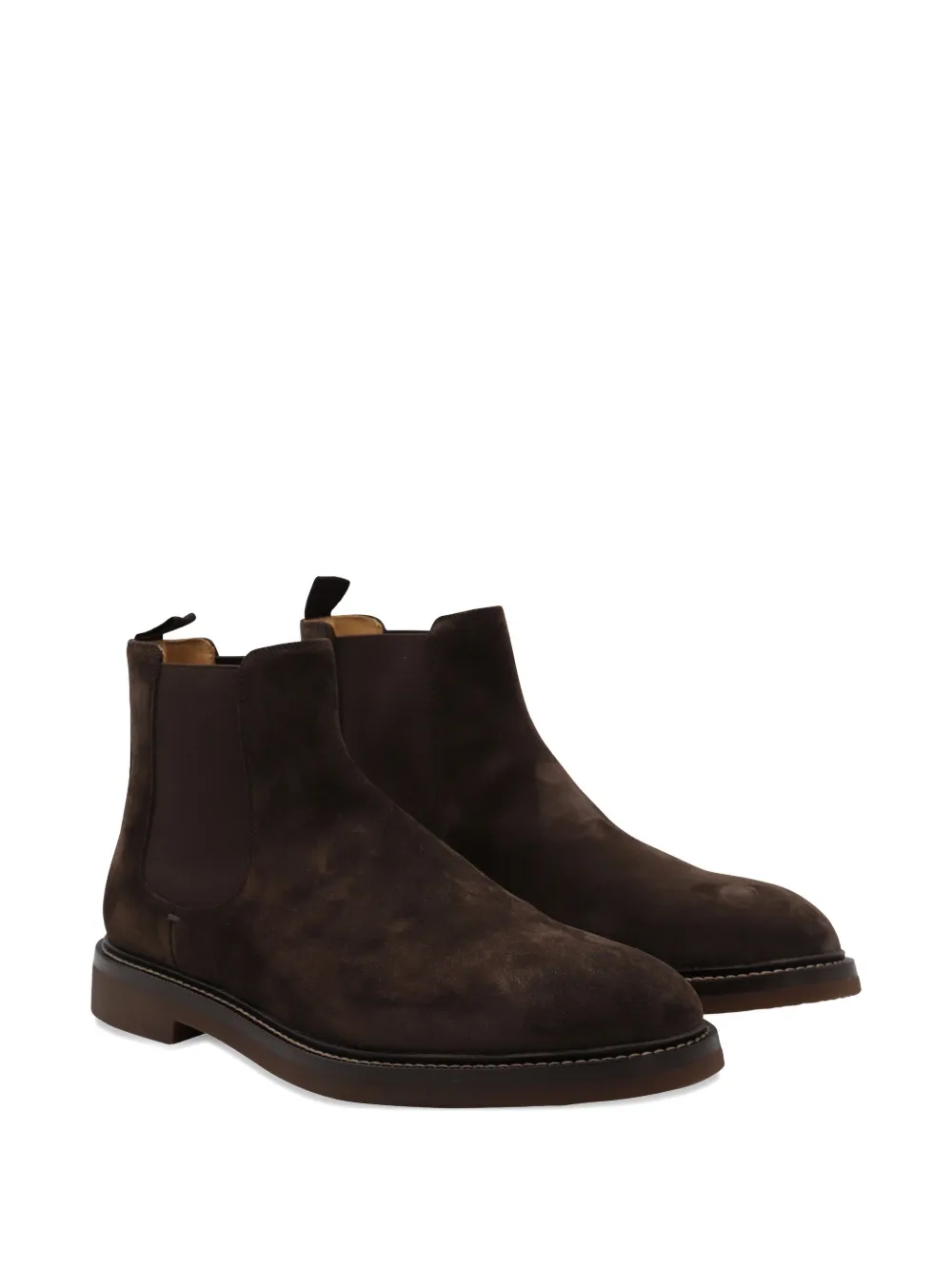 Brunello Cucinelli suede Chelsea boots Brown