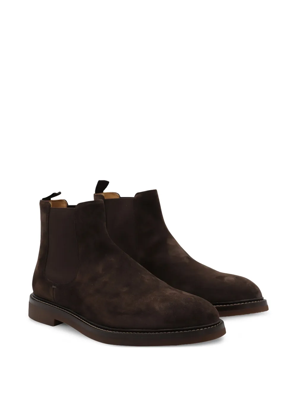 Brunello Cucinelli suede Chelsea boots Brown