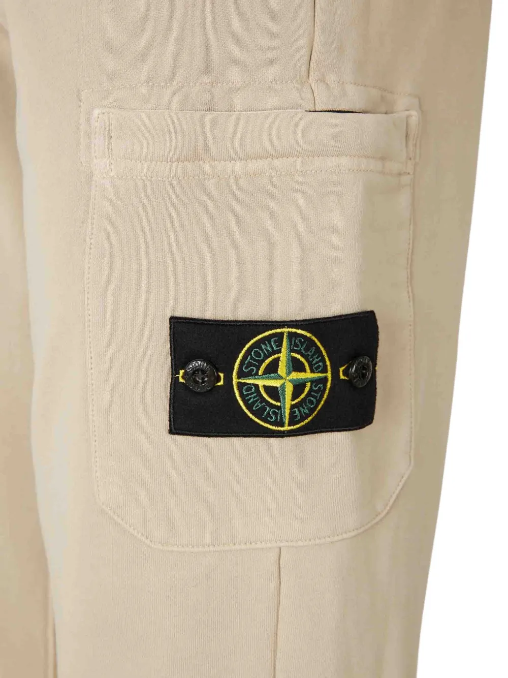 Stone Island Patch-pocket Drawstring Trousers In Neutral