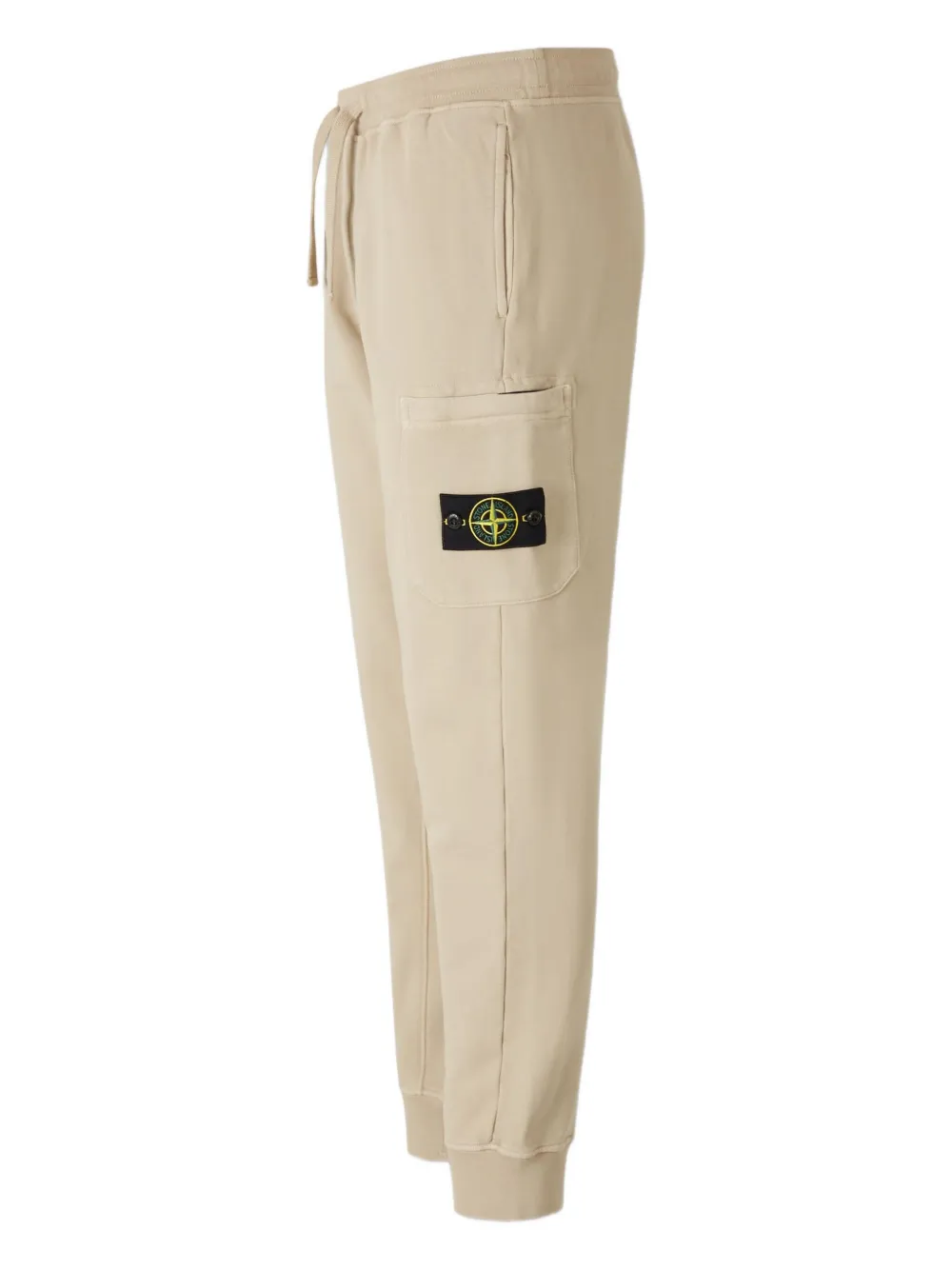 Stone Island Patch-pocket Drawstring Trousers In Neutral