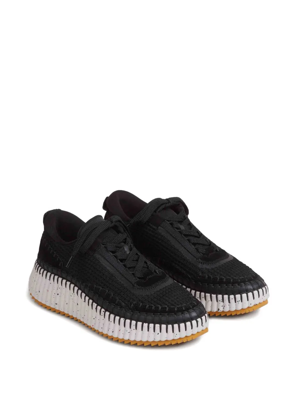 Chloé Getextureerde sneakers - Zwart
