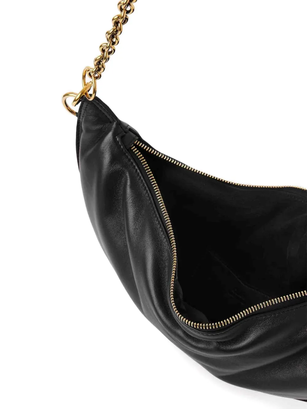Chloé Icons Crescent schoudertas met ketting Zwart