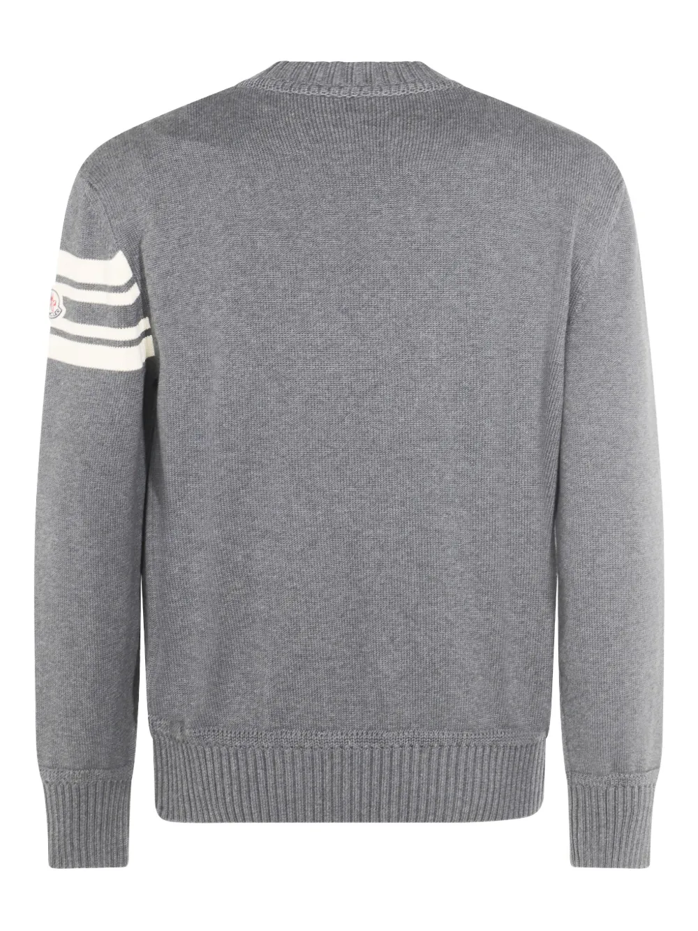 Moncler striped-sleeve sweater 930 GRIGIO