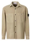 Stone Island corduroy patch-pocket shirt - Brown