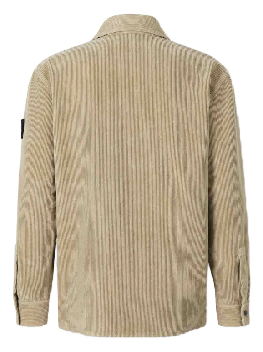 Stone Island Ribfluwelen overhemd met opgestikte zak - Bruin