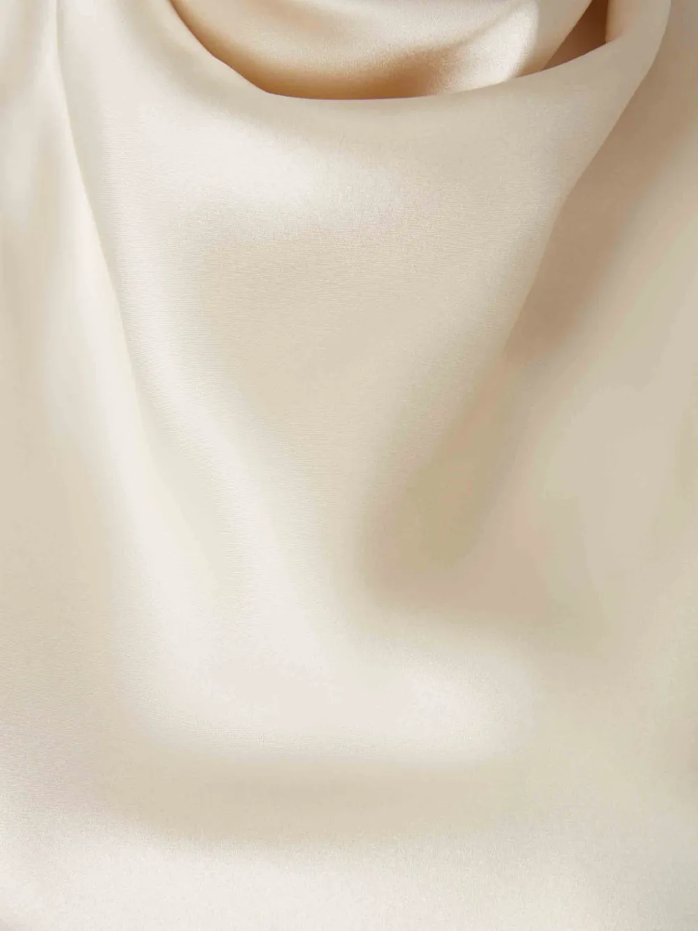 Balmain Crepe Satin Halter Cowl-neck Top In White