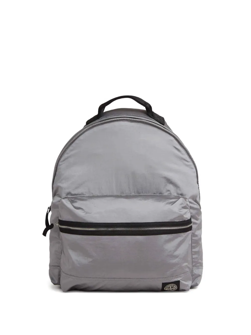 metallic zip-fastening backpack